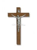 Kríž: drevený - tmavohnedý; 16,5 cm