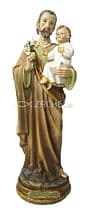 Socha: svätý Jozef a malý Ježiš - 40 cm