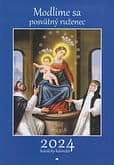 Kalendár: katolícky, nástenný - Modlime sa posvätný ruženec - 2024