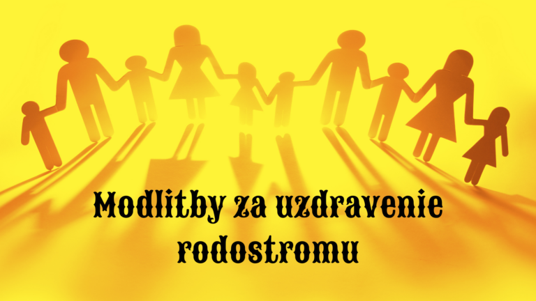 Modlitby za uzdravenie rodostromu