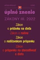 E-kniha: Aktualizácia III/7 / 2022 - Zákon o rodine, prídavky na deti