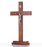 Kríž: drevený, stojaci - hnedý 45 cm
