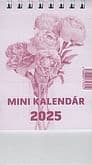 Mini kalendár: stolový - červený - 2025 (GW)